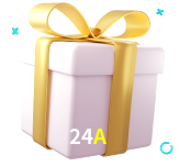 Receba seus bônus de boas-vindas no 24A